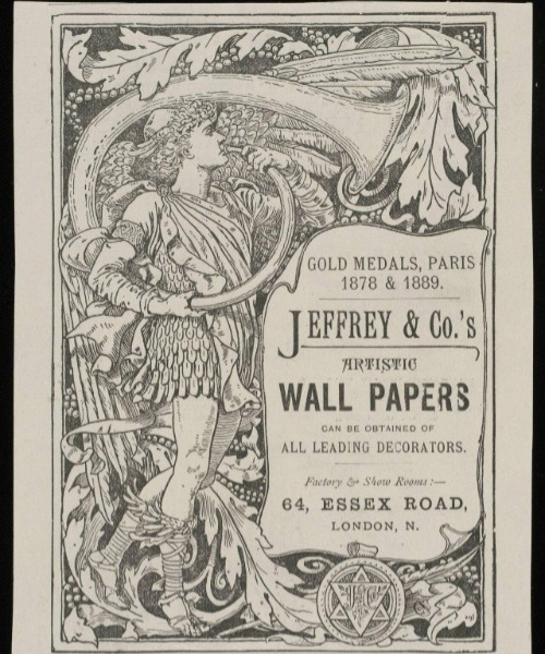 Victoria & Albert Museum 壁紙印刷廣告