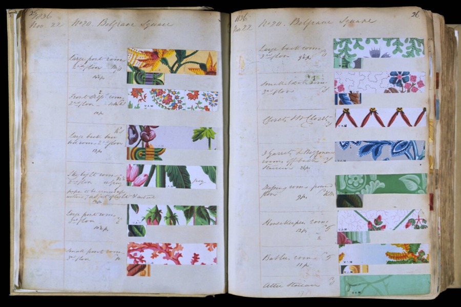 Victoria & Albert Museum 壁紙訂購簿