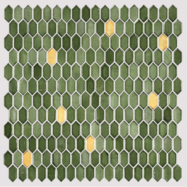 璀璨馬賽克 密鱗金綠